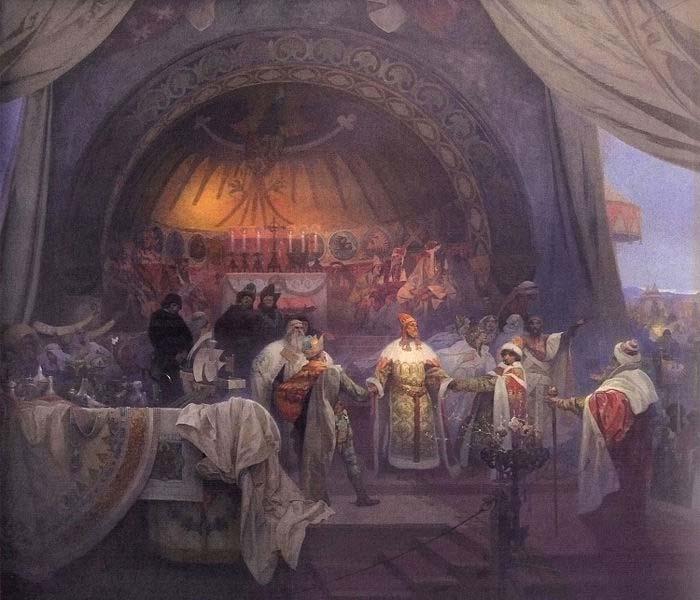 Alfons Mucha The Bohemian King Premysl Otakar II: The Union of Slavic Dynasties